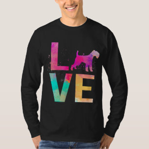 Farbenfrohe Hunde-Mama spendet weich überzogenes W T-Shirt