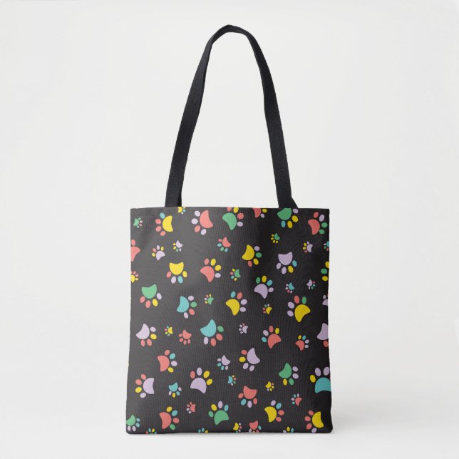 Farbenfrohe Hundekuchen Tasche (Vorderseite)