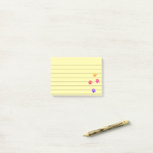 Farbenfrohe Hundespeicher, 4x3 geflochten Post-it Klebezettel
