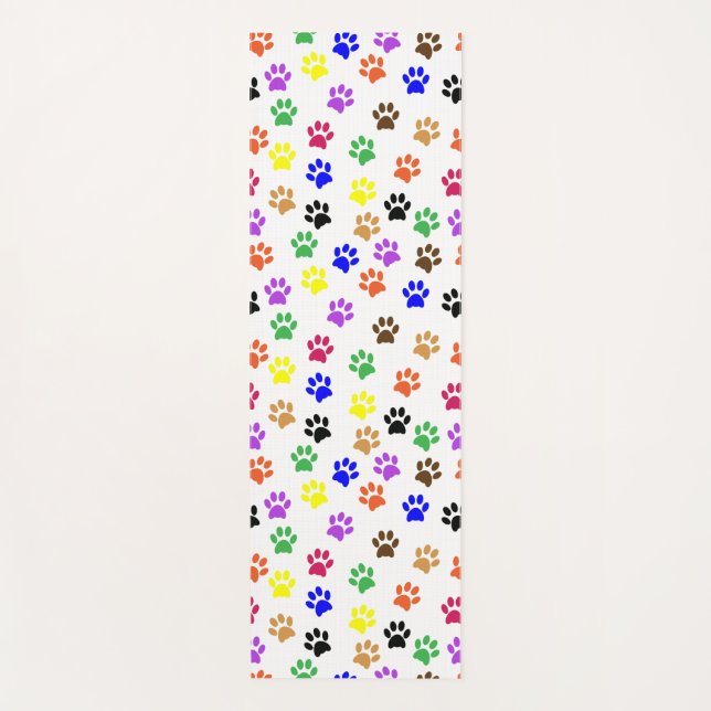 Farbenfrohe Hundespuppe Prints Yoga Mat Yogamatte (Vorderseite)