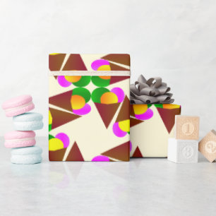Farbenfrohe Ice Creme Cone Muster Geschenkpapier