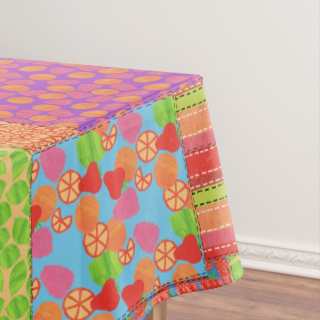 Farbenfrohe Imitate Muster der Sommerkulturen Tischdecke (Beispiel)