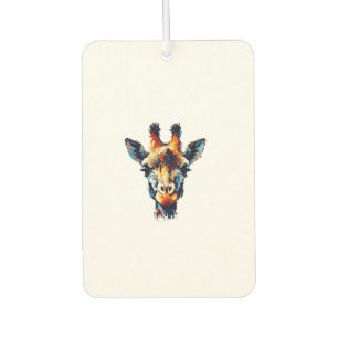 Farbenfrohe Impressionismus Stil Tier Lover Giraff Autolufterfrischer