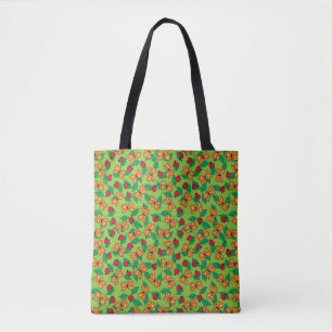 Farbenfrohe Insekten, Schmetterlinge und Marienkäf Tasche