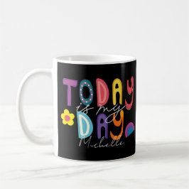 Farbenfrohe Inspiration ist heute mein Tag Kaffeetasse