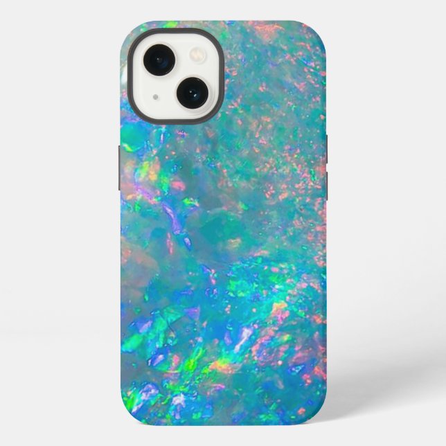 Farbenfrohe Iridescent Opal | Abstrakter Fall iPhone Hülle (Rückseite)