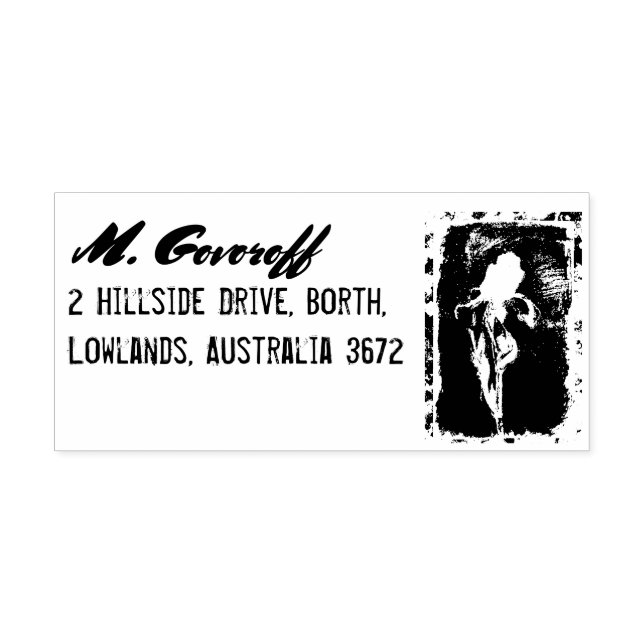 Farbenfrohe Iris-Blume Gummistempel (Prägung)