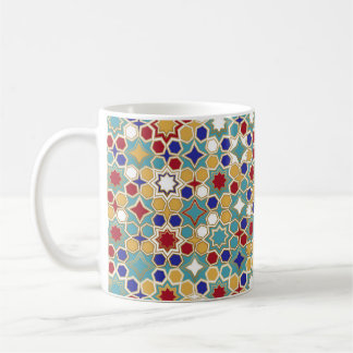 Farbenfrohe islamische Mosaike, nahtloses Muster Kaffeetasse