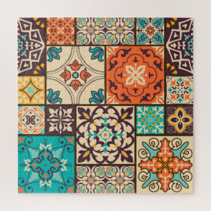 Farbenfrohe islamische Patchwork: Vintage Tile.