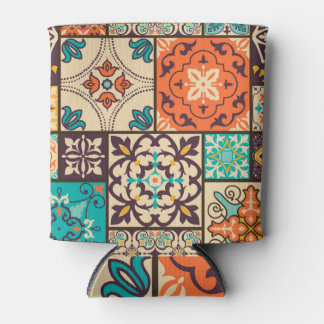 Farbenfrohe islamische Patchwork: Vintage Tile. Dosenkühler