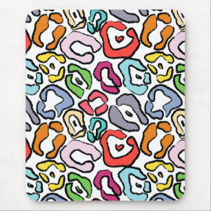 Farbenfrohe Jaguar Skin Hintergrund Mousepad