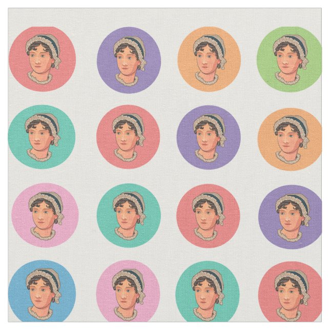 Farbenfrohe Jane Larger Circles Stoff (Nahaufnahme)