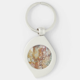 Farbenfrohe Jasper-Stone-Muster Schlüsselanhänger