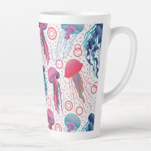 Farbenfrohe Jelly-Fische Milchtasse