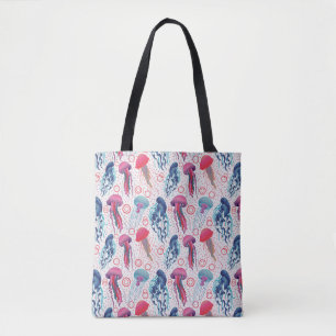 Farbenfrohe Jelly-Fische Tasche