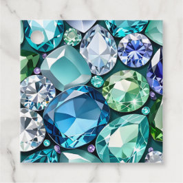 Farbenfrohe Jewel Art Gift Tags Geschenkanhänger
