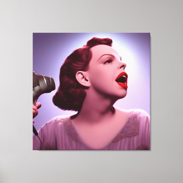 Farbenfrohe Judy Garland Canvas Print Leinwanddruck (Vorderseite)