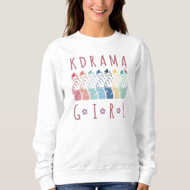 Farbenfrohe K-Drama Girl del Malcantone Sweatshirt (Vorderseite)