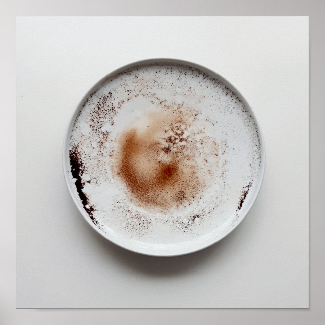 Farbenfrohe Kaffeebauten Textur abstrakte Kunst 19 Poster (Vorne)