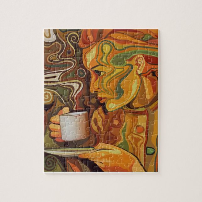 Farbenfrohe Kaffeepause mit Geschenkboxen (Vertikal)