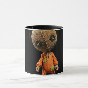Farbenfrohe Kaffeetasse mit Doodle-Muster   Süße C
