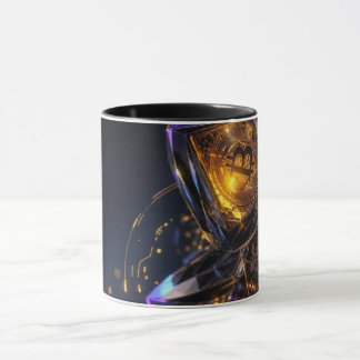Farbenfrohe Kaffeetasse mit Doodle-Muster | Süße C