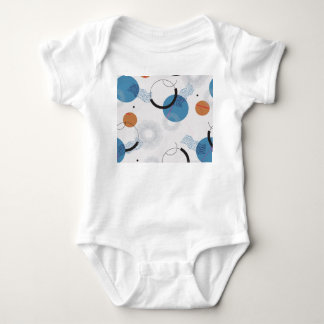 Farbenfrohe Kakteen: Niedliches nahtloses Muster Baby Strampler