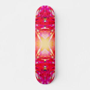 Farbenfrohe Kaleidoskopmuster Skateboard