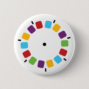 Farbenfrohe Kamera Reel Retro Modern Button