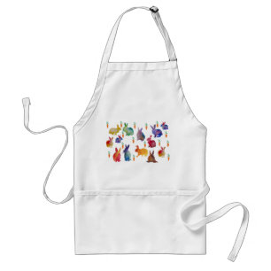 Farbenfrohe Kaninchen Ostern Schürze