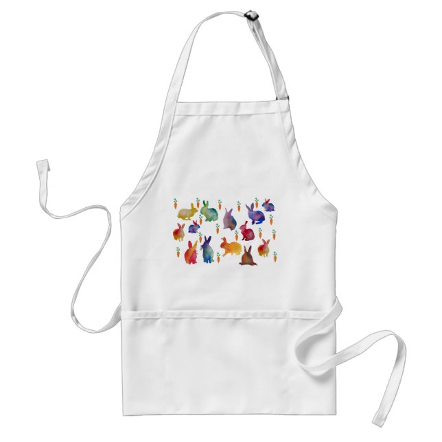 Farbenfrohe Kaninchen Ostern Schürze (Vorne)