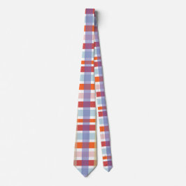 Farbenfrohe Karierte Karo Muster Krawatte