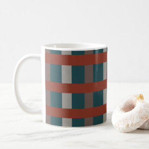 Farbenfrohe Karos Kaffeetasse