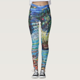 Farbenfrohe Kaskade Leggings
