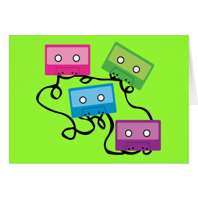 Farbenfrohe Kassetten (Vorderseite (Horizontal))