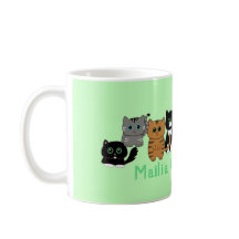 Farbenfrohe Kawaii Katzen Niedliches Cat Lover Ges