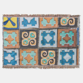 Farbenfrohe Keramik Fliesen Muster Design Decke