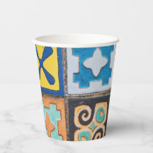 Farbenfrohe Keramik Fliesen Muster Design