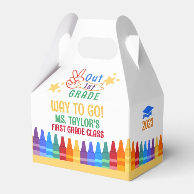 Farbenfrohe Kids Abschluss Gevor Box Geschenkschachtel (Vorderseite)