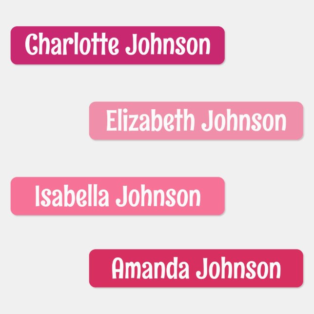 Farbenfrohe Kindergartenbezeichnung Etiketten (Gruppe)