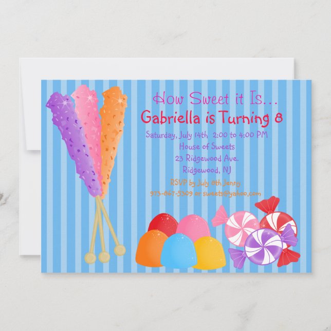 Farbenfrohe Kindergeburtstag-Einladung Einladung (Vorderseite)