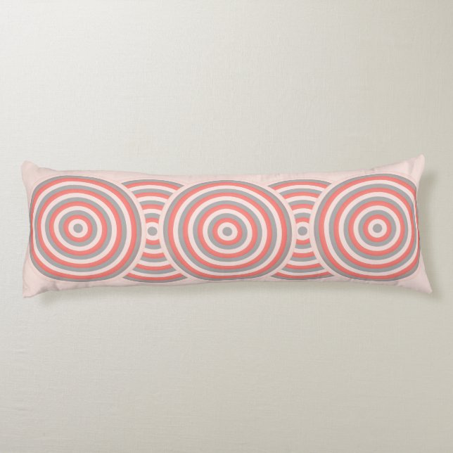 Farbenfrohe Kissen mit kreisförmigem Design (Rückseite)