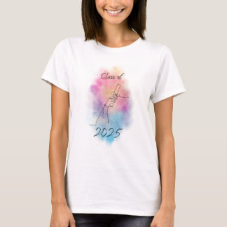Farbenfrohe Klasse des T-Shirts 2025