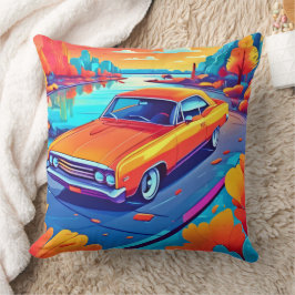 Farbenfrohe Klassik Ride Design Kissen