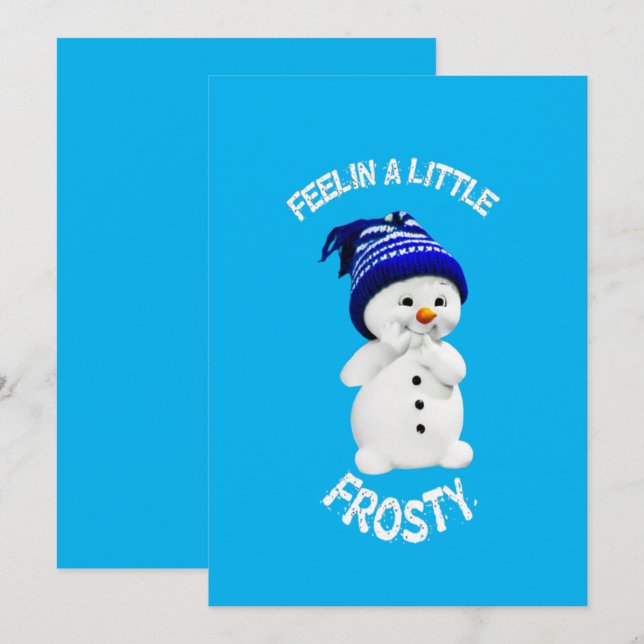 Farbenfrohe klassische Frostische Weihnachten (Vorne/Hinten)