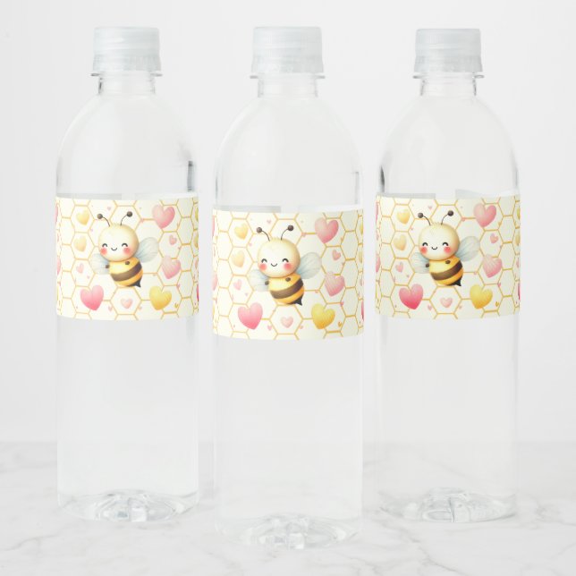 Farbenfrohe kleine Honey Bee Baby Dusche Niedlich (Flaschen)