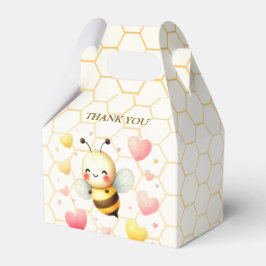 Farbenfrohe kleine Honey Bee Baby Dusche Niedlich Geschenkschachtel
