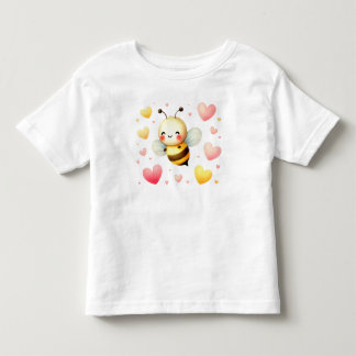 Farbenfrohe kleine Honigbiene Niedlich Kleinkind T-shirt