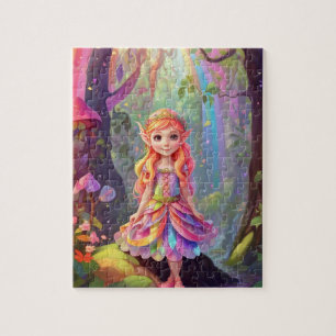 Farbenfrohe kleine Niedliche Elfprinzessin