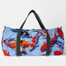 Farbenfrohe Koi Design Grosses Reiseduffle